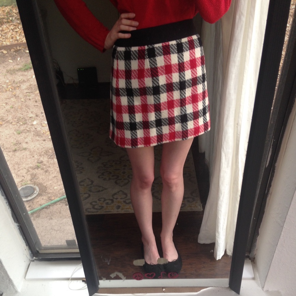 Milly Wool Mod Mini Skirt